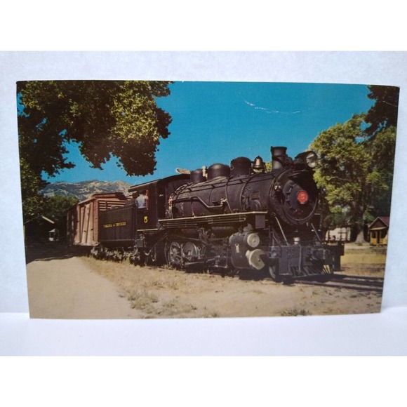 Railroad Postcard Virginia & Truckee 5 Line Locomotive Train Audio Visual RP350 - Picture 1 of 2